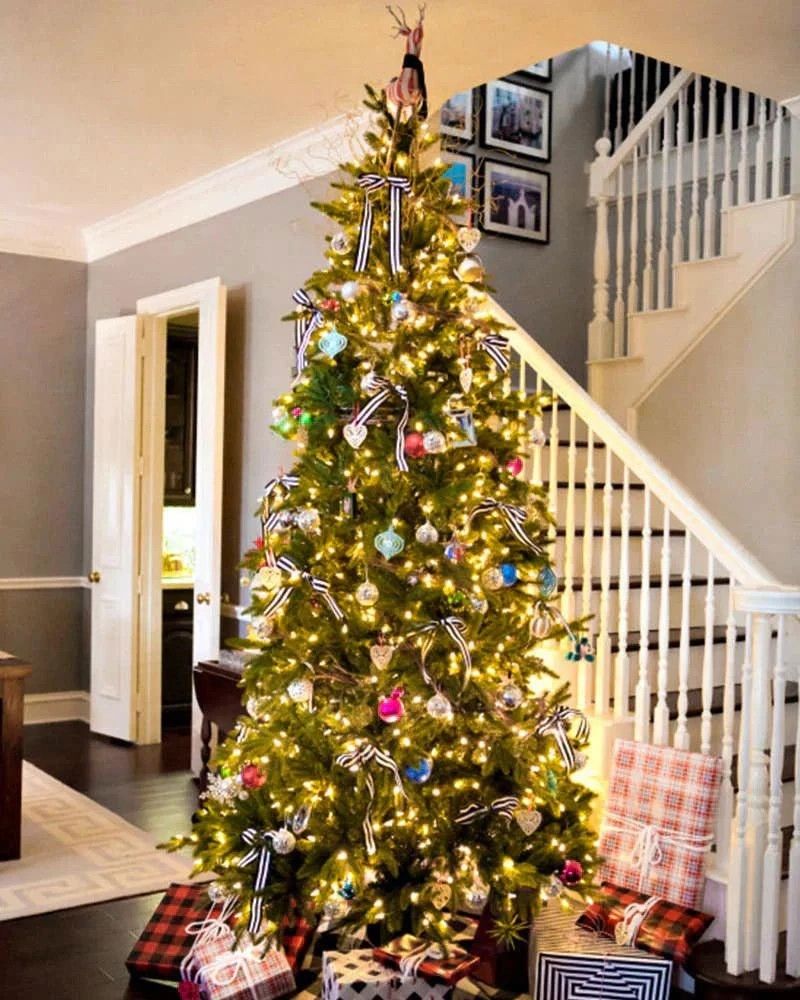 Árvore de Natal Retrátil Mágica com Controle Remoto e Luz Led com desconto pre venda de Natal + Brinde 132 enfeites Minha loja 1.80 metros ( MAIS VENDIDA) 