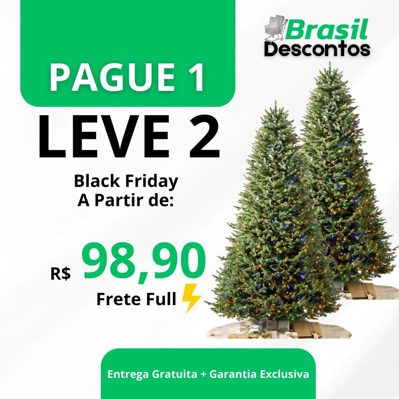 Árvore de Natal Retrátil Mágica com Controle Remoto e Luz Led com desconto pre venda de Natal + Brinde 132 enfeites Minha loja 