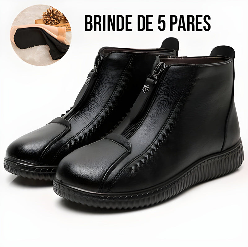 Bota Inverno 2023 - Promoção de Junho + 5 Pares de Meias Térmicas botainverno01 Minha loja Preto 33 