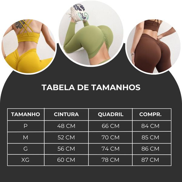 [COMPRE 1 LEVE 2] Calça Legging Corte V | Levanta BumBum | Sem Costura | Cintura Alta Minha loja 