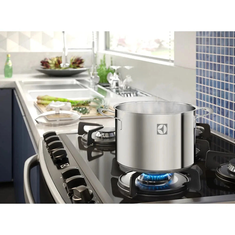 Jogo de Panelas Electrolux Inox com 5 Peças Design com Fundo Triplo Minha loja 