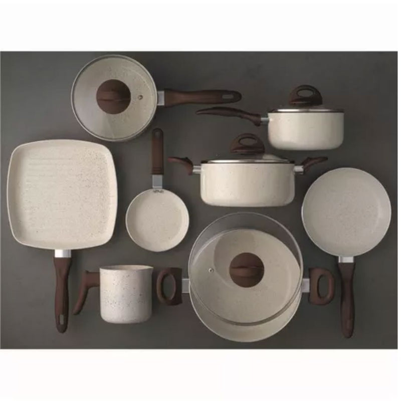 Kit de Panelas Ceramic Life Smart Plus Vanilla 9 peças Minha loja 