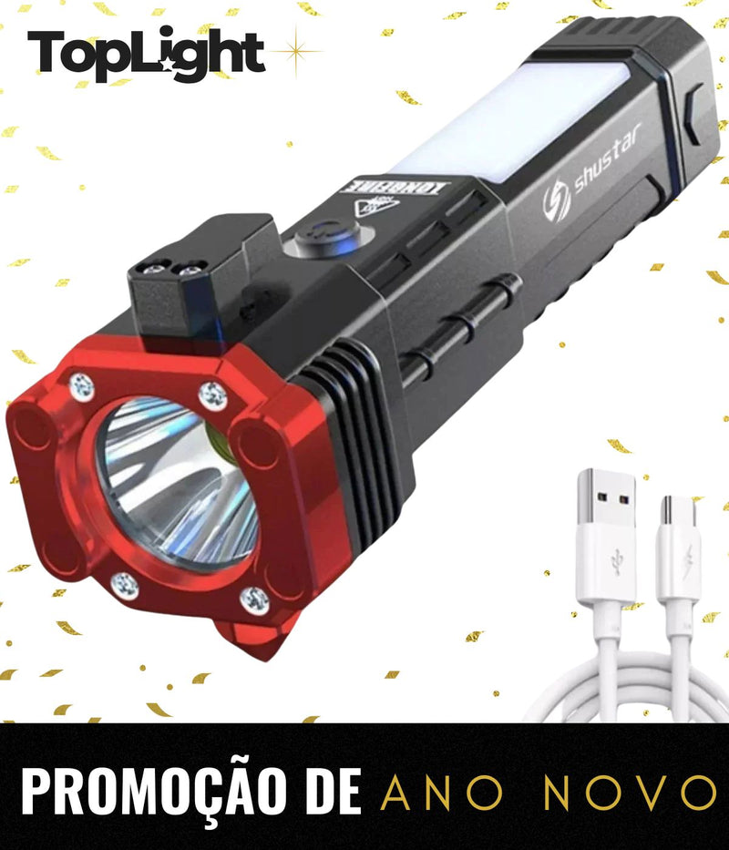 Lanterna Tática Indestrutível 4 em 1 - Ultra Potência Lanterna Tática P1 Minha loja 