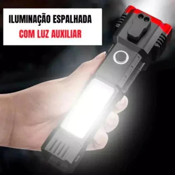 Lanterna Tática Indestrutível 4 em 1 - Ultra Potência Lanterna Tática P1 Minha loja 