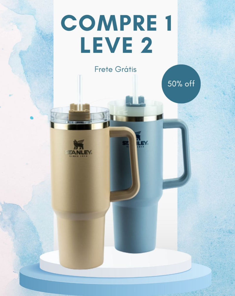 [OFERTA DE VERÃO - ÚLTIMAS UNIDADES ] Stanley Copo Quencher 2.0 | 1,18 Litros + Brindes Exclusivos Minha loja 