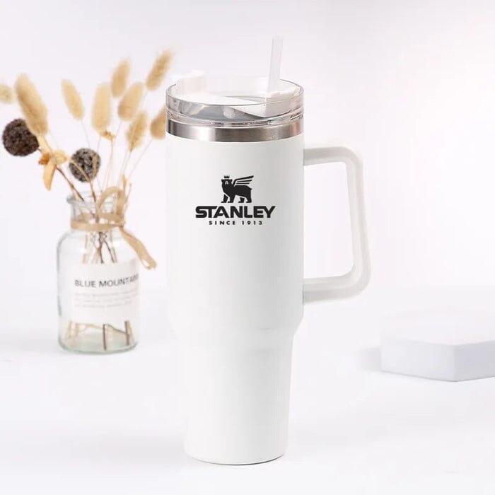 [OFERTA DE VERÃO - ÚLTIMAS UNIDADES ] Stanley Copo Quencher 2.0 | 1,18 Litros + Brindes Exclusivos Minha loja Branco 