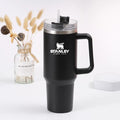 [OFERTA DE VERÃO - ÚLTIMAS UNIDADES ] Stanley Copo Quencher 2.0 | 1,18 Litros + Brindes Exclusivos Minha loja Preto 