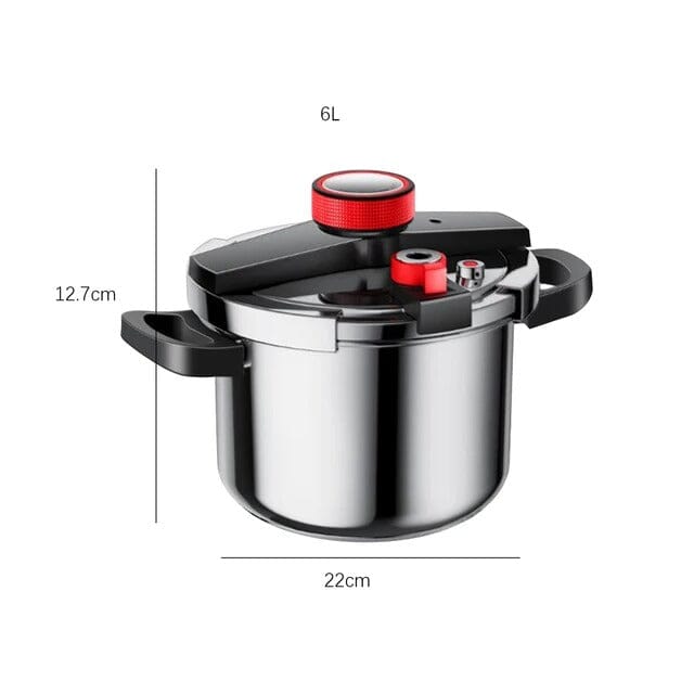 Panela De Pressão Aço Inoxidável - À Prova De Explosão (OFERTA LIMITADA) Minha loja 6 Litros 