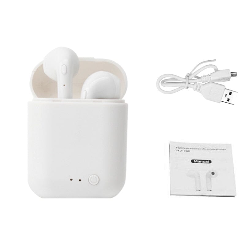 Air dots bluetooth 5.0- Universal Fones de ouvido e airdots Divina Elegância Branco 