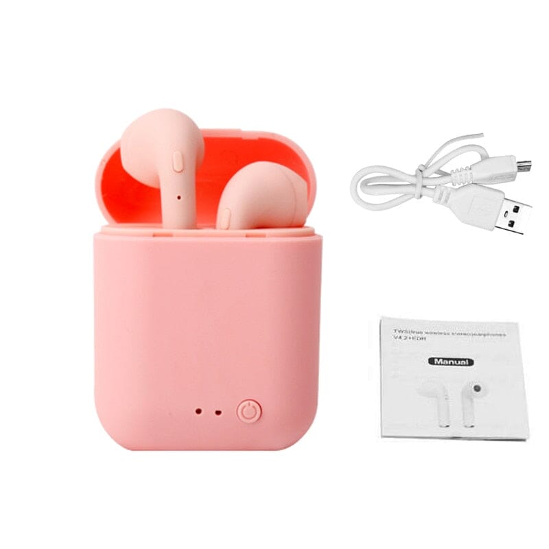 Air dots bluetooth 5.0- Universal Fones de ouvido e airdots Divina Elegância Rosa 