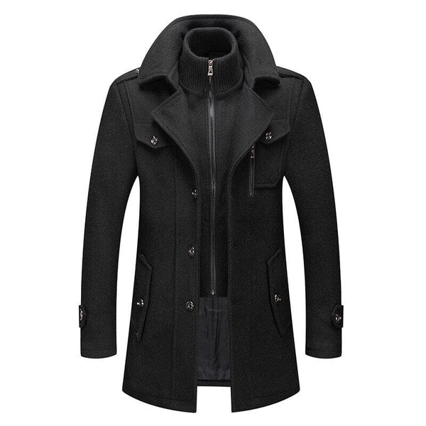 Casaco Europeu Masculino Casaco Europeu Masculino Divina Elegância Preto XPP 