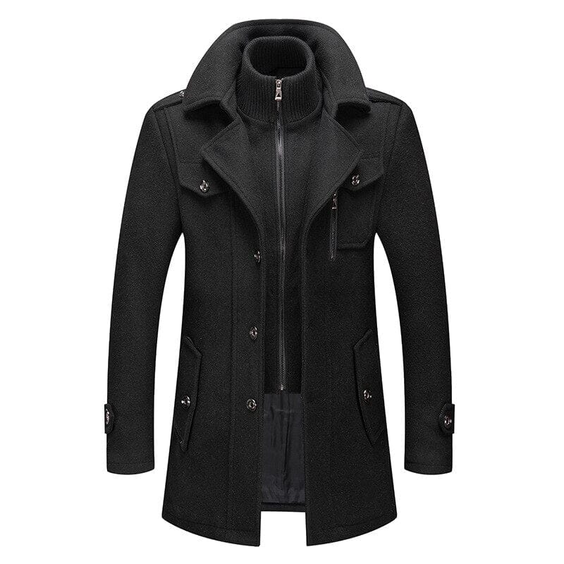 Casaco Europeu Masculino Casaco Europeu Masculino Divina Elegância Preto XPP 