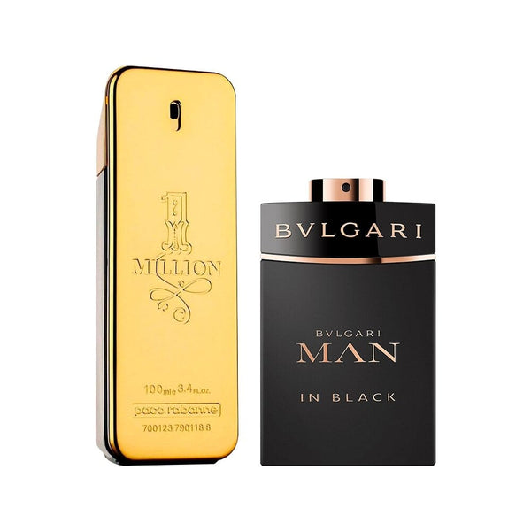 Combo de Perfumes 1 Million e Bvlgari MAN in Black Beleza e Perfumaria Divina Elegância 