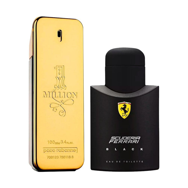 Combo de Perfumes 1 Million e Ferrari Black Beleza e Perfumaria Divina Elegância 