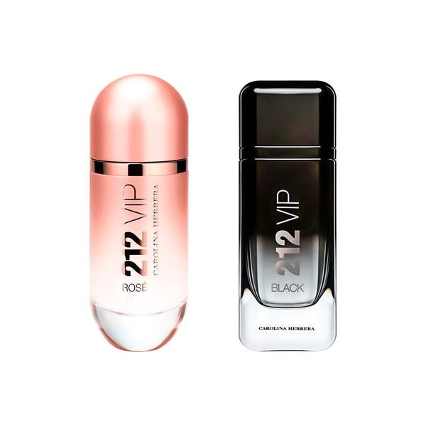 Combo de Perfumes 212 VIP Rosé e 212 VIP Black Beleza e Perfumaria Divina Elegância 