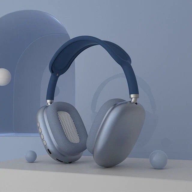 Fone De Ouvido AudiPods®️ Bluetooth Sem Fio headset AudioPods™ | Fone de Ouvido Bluetooth [ORIGINAL] Divina Elegância Azul 