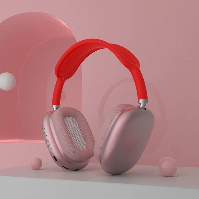 Fone De Ouvido AudiPods®️ Bluetooth Sem Fio headset AudioPods™ | Fone de Ouvido Bluetooth [ORIGINAL] Divina Elegância Vermelho 