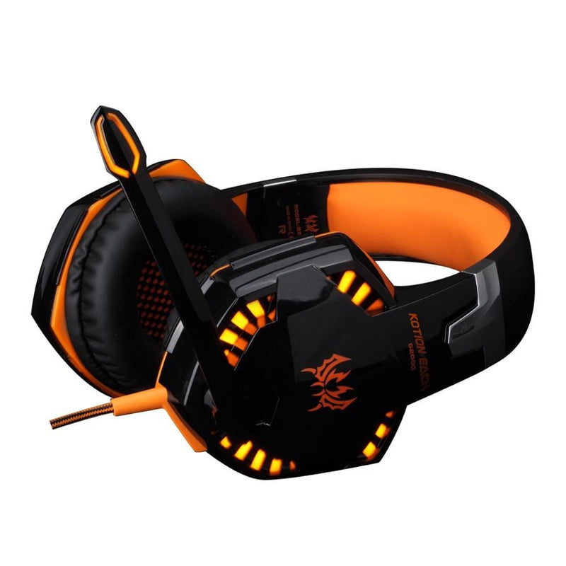 Fone de Ouvido Game XBox PS4 PC Laptop Fone de ouvido game Xbox Divina Elegância Laranja 