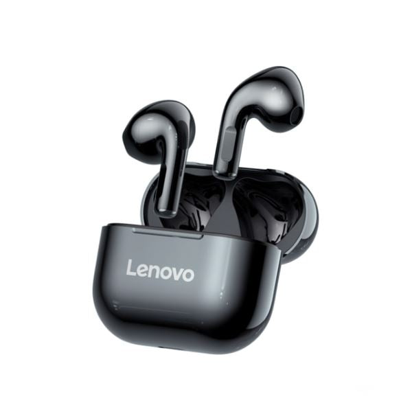 Fones de ouvido sem fio Lenovo original Fones de ouvido sem fio Lenovo original Divina Elegância Preto 