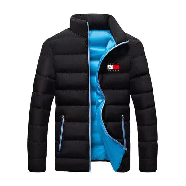 Jaqueta Casual Masculina Jaqueta Casual Masculina Divina Elegância Preta/Azul P 