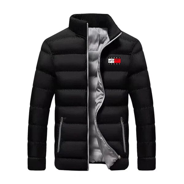 Jaqueta Casual Masculina Jaqueta Casual Masculina Divina Elegância Preta/Cinza P 