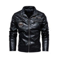 Jaqueta de Couro Masculina Jaqueta de Couro Masculina Divina Elegância Preto P 