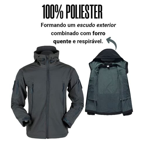 Jaqueta Masculina Militar 100% Impermeável Jaqueta Masculina Militar 100% Impermeável Divina Elegância 