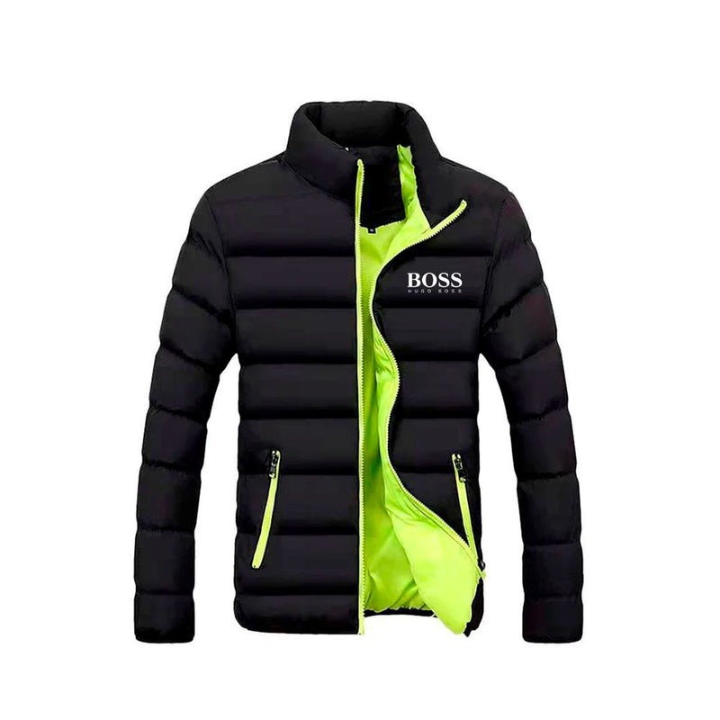 Jaqueta Puffer Premium - OFERTA IMPERDÍVEL Jaqueta HB Puffer Premium - Promoção de Maio Divina Elegância Preto com Verde P 