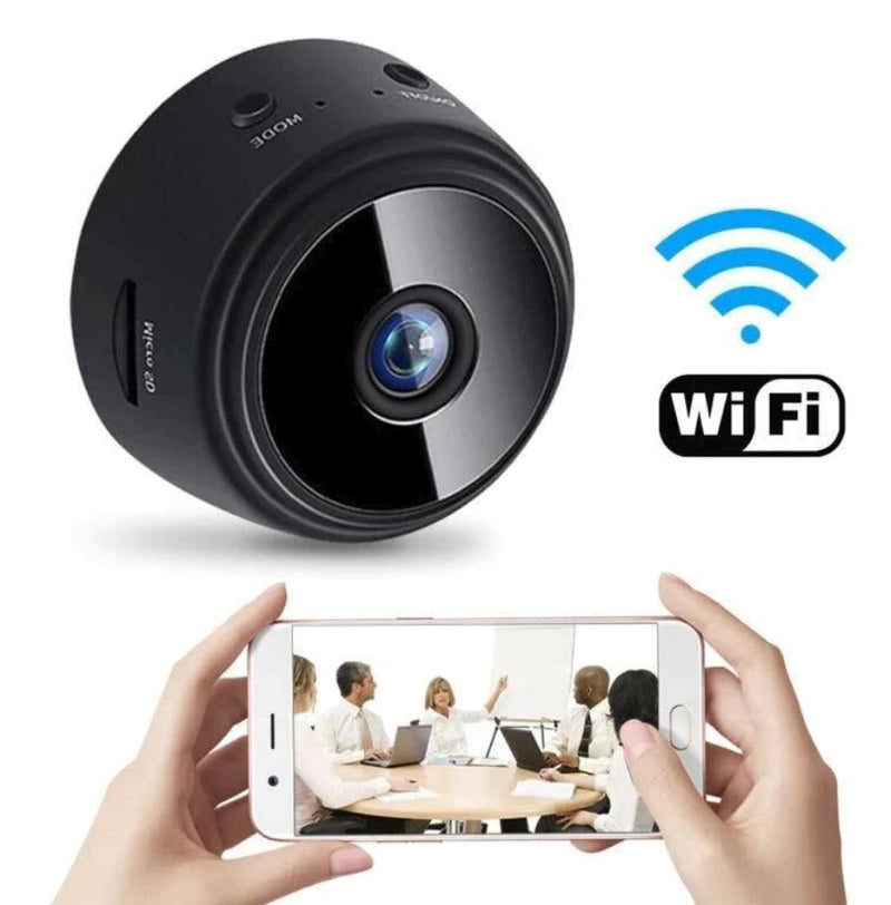 Mini Câmera de Segurança Portátil Wifi HD 1080P Alta Definição Mini Câmera de Segurança Portátil Wifi HD 1080P Alta Definição Divina Elegância 