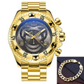 Relógio Luxuoso- Temeite Relógio Luxuoso- Temeite Divina Elegância Ouro com Preto 