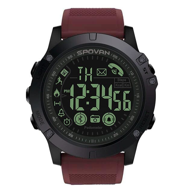 Relógio Militar SmartWatch Indestrutível Relógio Militar SmartWatch Divina Elegância Vermelho 