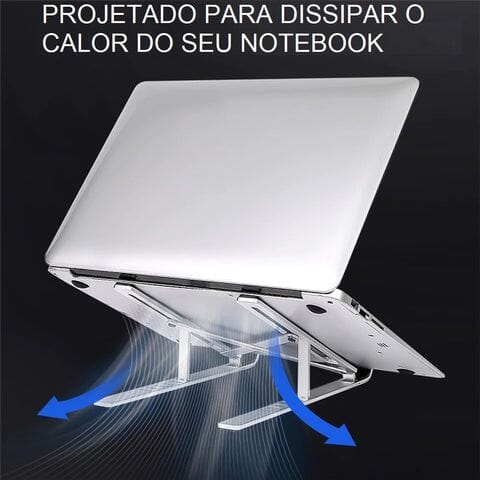 Suporte notebook Dobrável Ergonômico Suporte para notebook-Acessórios para eletrônicos 001 Divina Elegância 